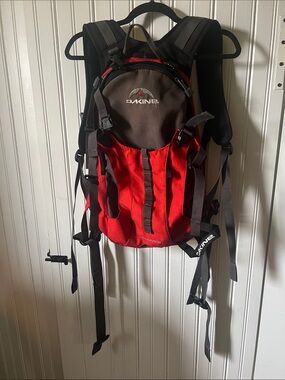 Dakine Red and Brown Hiking Daypack Backpack